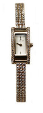 Accurist Women's Fashion Gold Plated Case Bracelet Wristwatch 8066