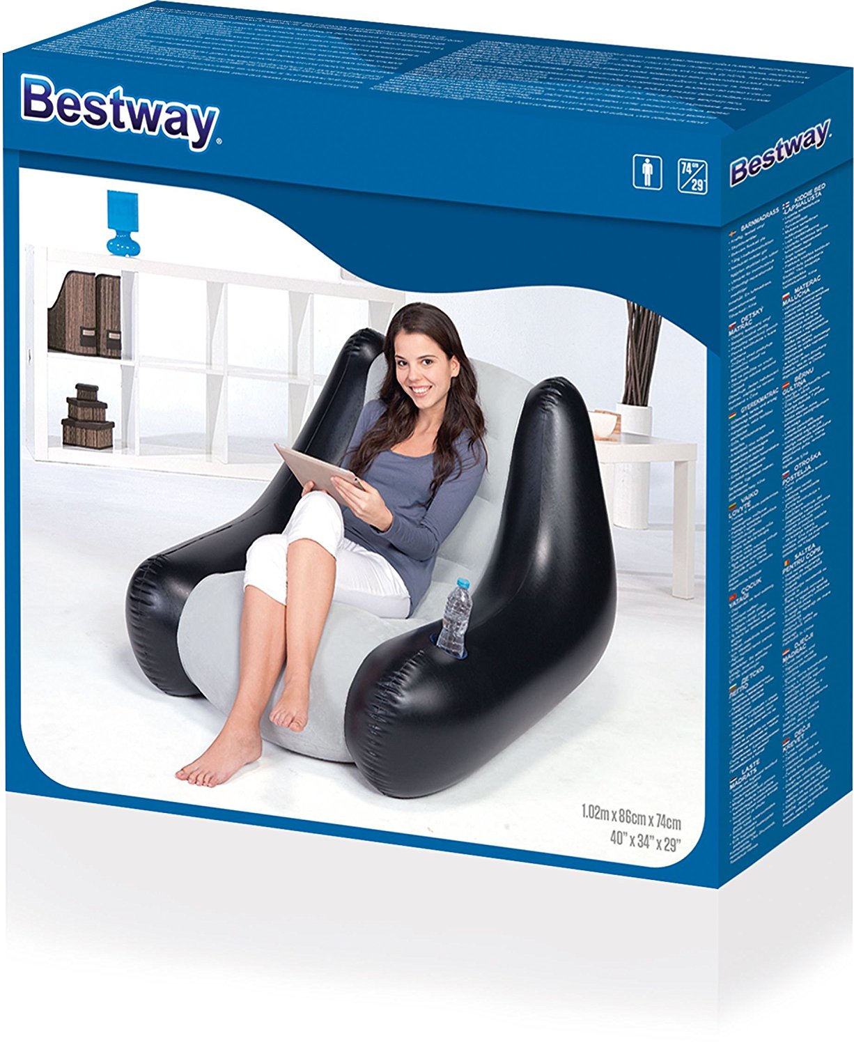 Bestway inflatable Chair comfort for indoor and outdoor 75049