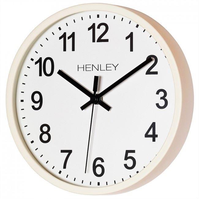 Henley 25cm Kitchen Wall Clock - Ivory/Blue/Grey HCW007