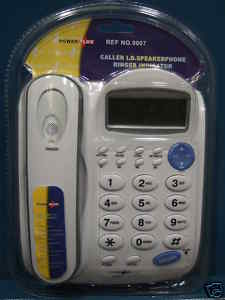 POWER PLUS SPEAKER PHONE CALLER ID TELEPHONE RINGER INDICATOR 9007