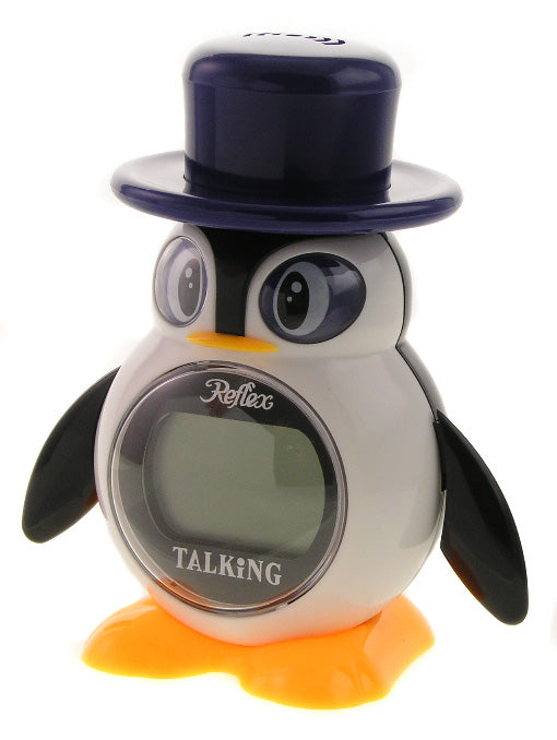Reflex Talking Penguin Large Digital Display Snooze & Chime Alarm Clock 908-3102