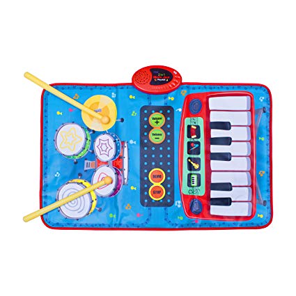 2 In 1 Keyboard & Drum Kit Playmat