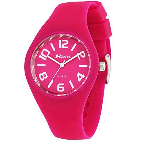 Ravel Unisex Large Dial Summer Days Silicon Watch R1801L