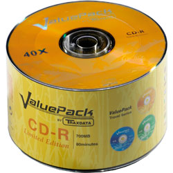 Traxdata Value Pack 52x CD-R (50 Pack)