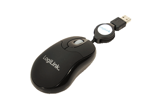 LogiLink USB Mini Retractable Optical Mouse