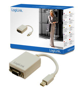 LogiLink Mini DP Male to VGA 15 Pin Female Adaptor Cable