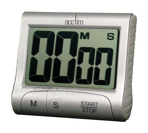 Jumbo Lcd Timer in silver