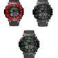 Lasika Mens Digital Sport Casual Rubber Strap Colours Assorted Watch W-H9021