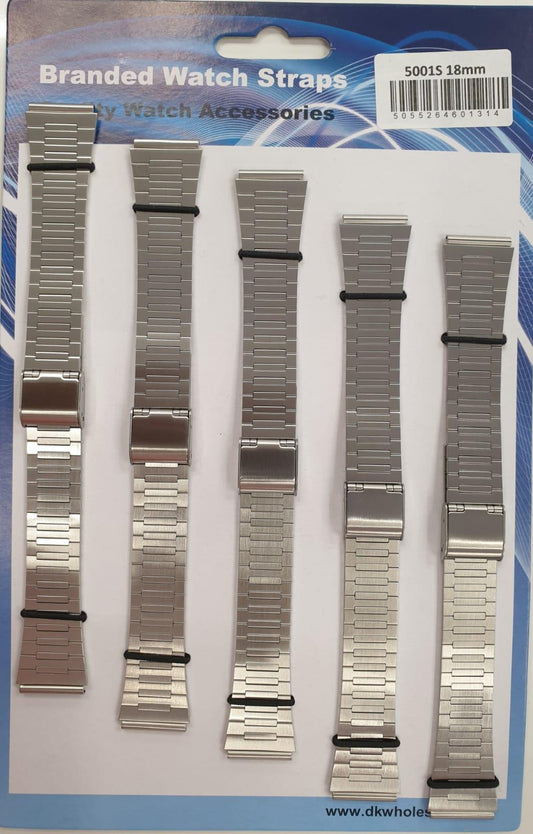Watch Straps Metal Bracelet Chrome 18mm