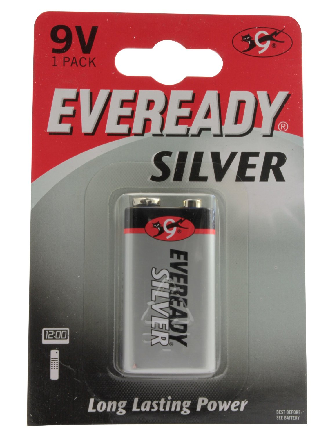 Eveready 9V Silver Battery Pack of 12