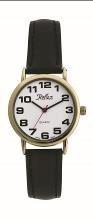 Reflex Women's White Dial Gold/Silver Case Leather Strap Watch