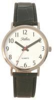 Reflex Men's White Dial Gold/Silver Case Leather Strap Watch