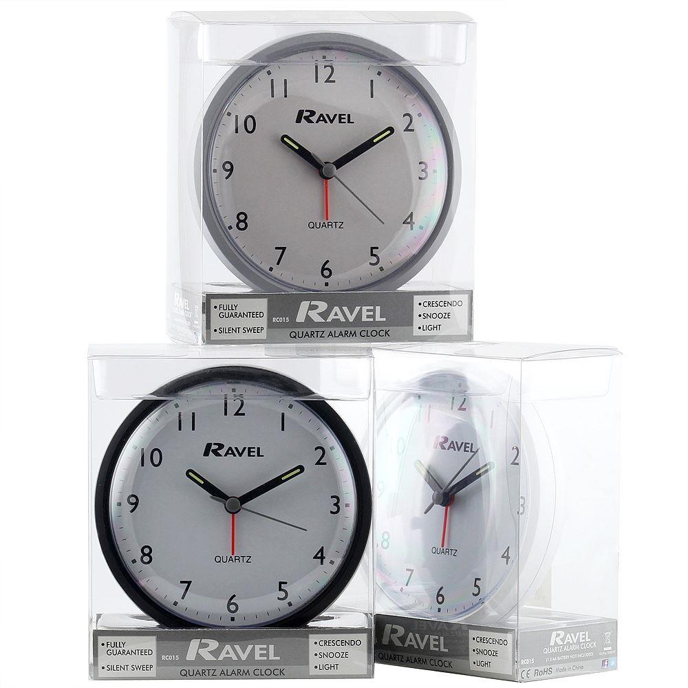 Ravel Table Round shape Analogue Alarm Clock RC015