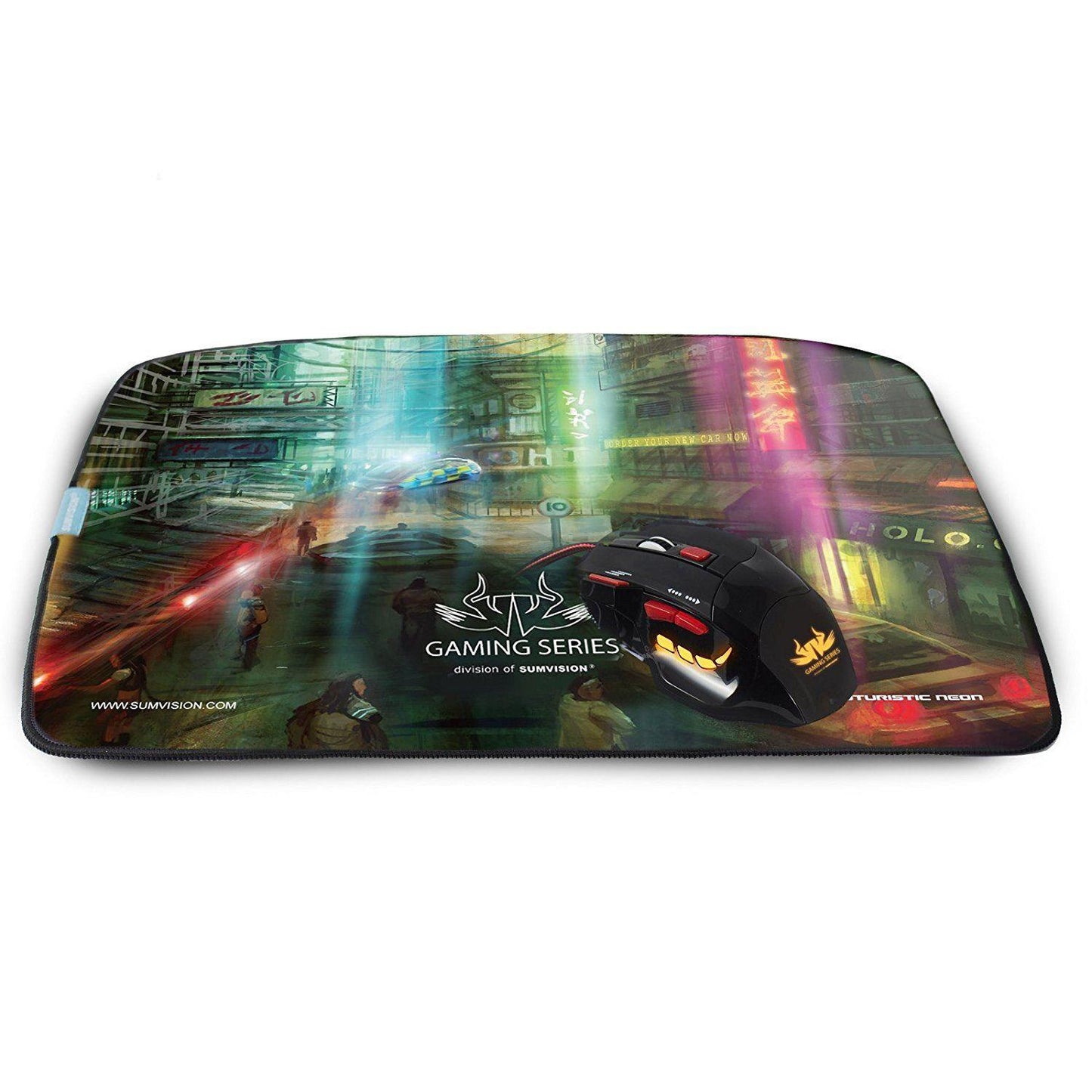 Sumvision LED Optical Gaming Mouse and Gaming Mouse Pad The Neon 2 in 1 Pack Gaming LED Mouse and Mouse Mat