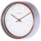 Henley Minimal Porthole Wall Clock - Contemporary Grey / Rose Gold Trim HCW005.13