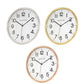 HENLEY 33cm Kitchen Wall Clock - Silver/Brass/Copper HCW006