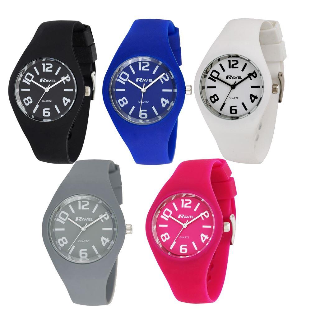 Ravel Unisex Small Dial Summer Days Silicon Watch R1801