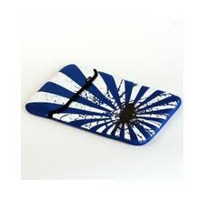 JIVO BLUE & WHITE PRINTED SNUGGLI LAPTOP SLEEVE 10'' - MACBOOK