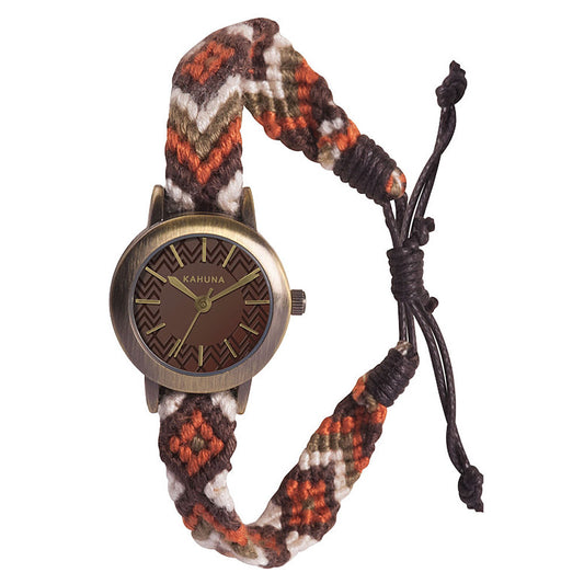 Kahuna Ladies Brown dial with Fabric Strap Friendship Watch KLF-0022L