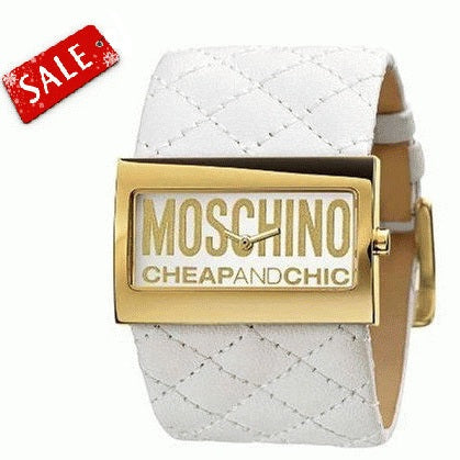 Moschino Mw0016 Ladies 'time For Fashon' White Strap Watch