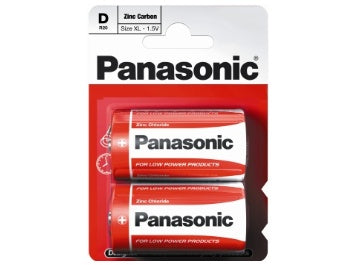 Panasonic D Size Zinc Carbon Batteries R20