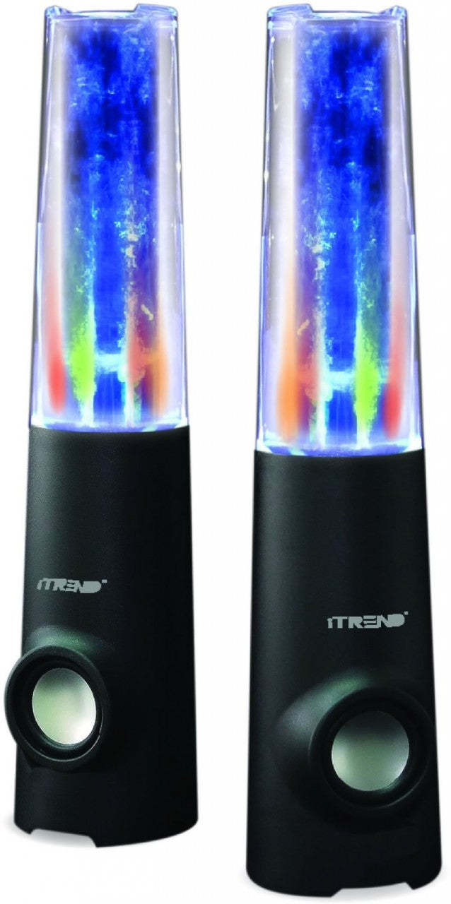 iTrend Portable Disco Fountain USB Water Speakers - Black