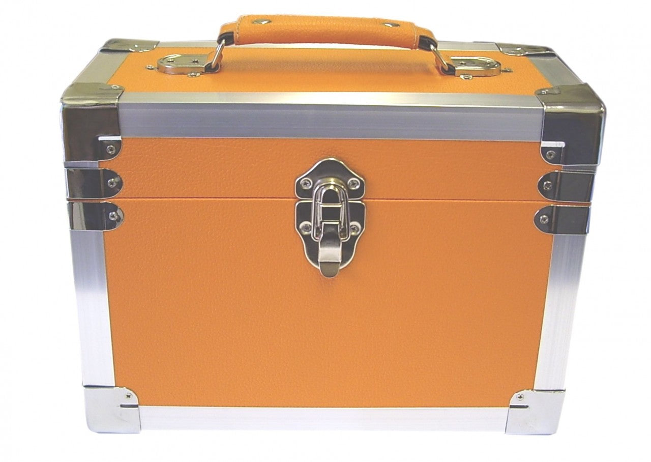 Steepletone SRB07CD & 7" Vinyl Storage Case - Orange
