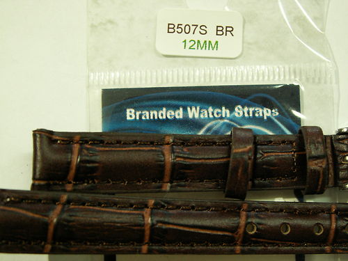 Watch Brown Strap 12mm for leather strap watches