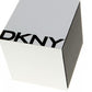 Dkny Ladies Ceramic Leather Strap Watch NY8638 *Needs Battery*