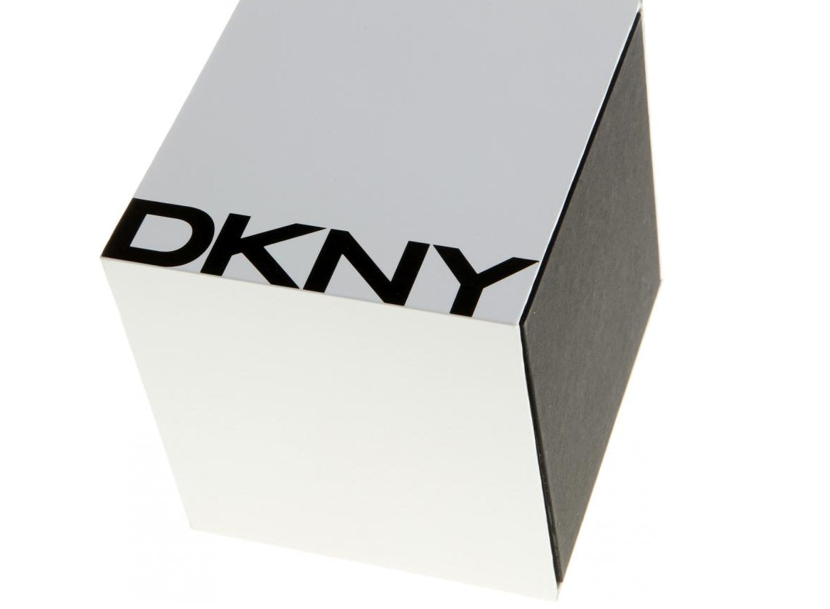 Dkny Ladies Ceramic Leather Strap Watch NY8638 *Needs Battery*