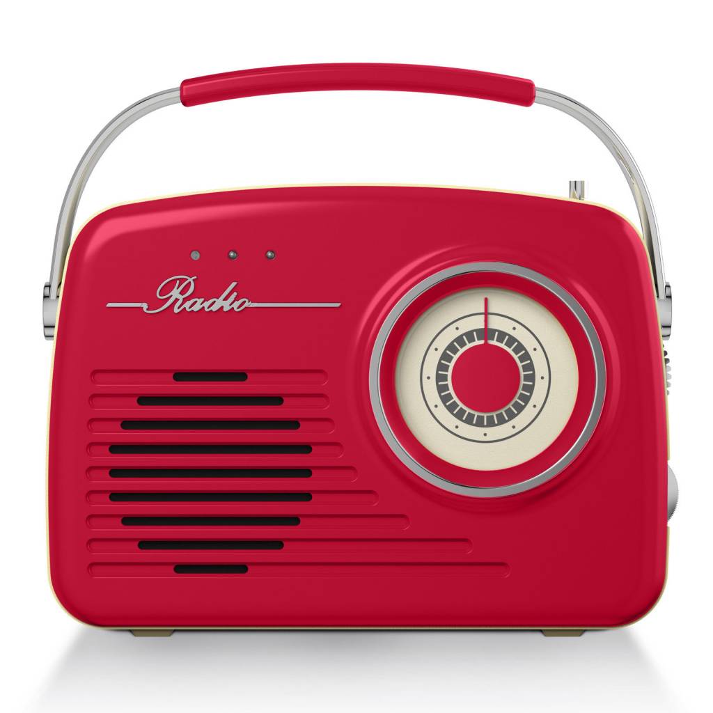 Akai Mini Retro Radio - Red