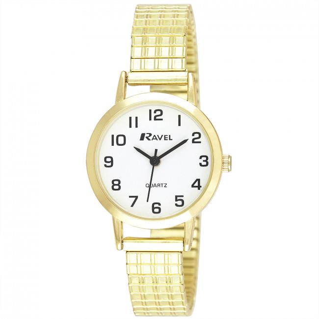 Ravel Ladies Gold White Dial Watch R0201.02.2S