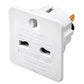 Masterplug UK to USA, China, Australia Travel Adapter, 2 Pack, Good for Chargers