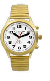 Acctim Negrita Mens Gold Case Expanding Bracelet Watch