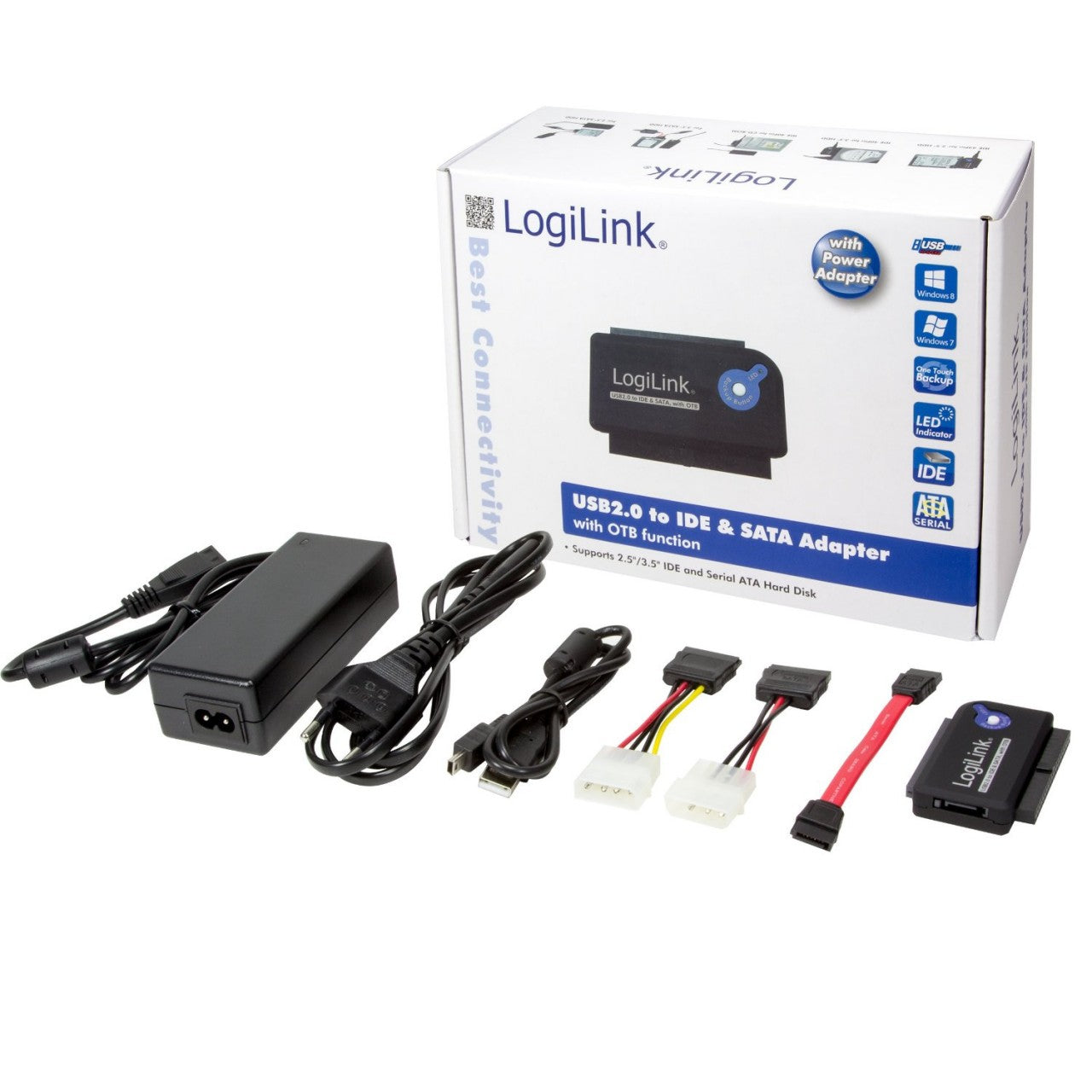 LogiLink USB 2.0 to IDE and SATA Cable with PSU AU0006D