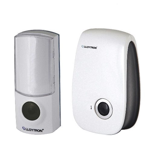 Lloytron 32 Melody Mains Plug-in Wireless Door Chime with MiPs - White