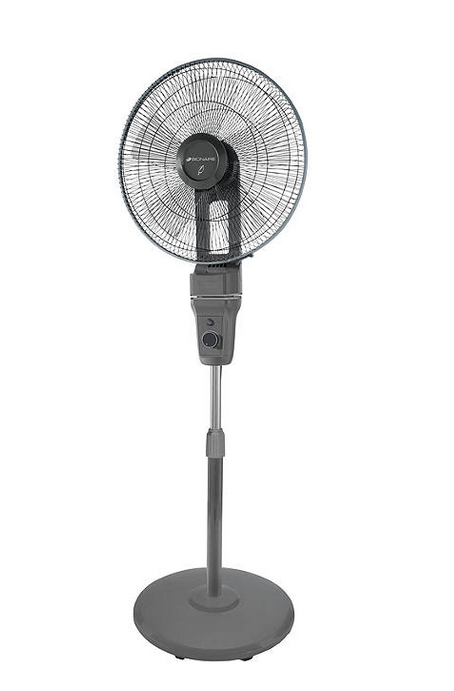 Bionaire Energy Saving Oscillating Pedestal Fan 40cm- Grey