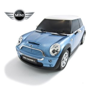 Rastar 1:14 Multi Function Blue Mini Cooper S Radio Controlled Toy Car- Blue