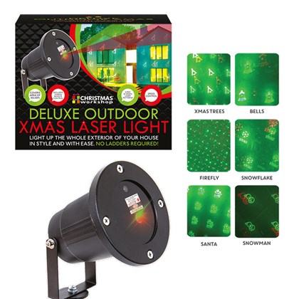 Deluxe Xmas Outdoor Laser Light - 6 Patterns