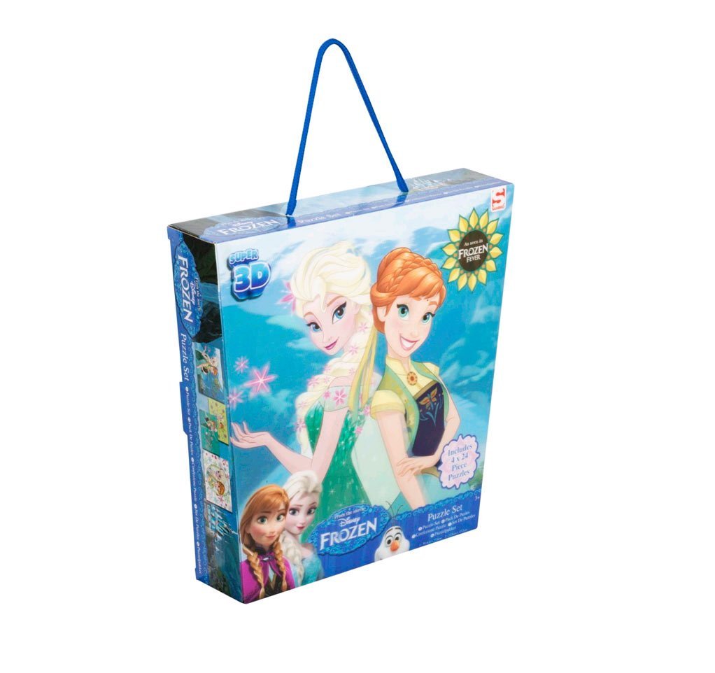 Disney Frozen Super 3D Puzzle (Pack of 4)