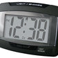 Champion Stylish Bold Light Sensor Glow in the Dark LCD Alarm Clock With Light & Snooze Black DG810LSB