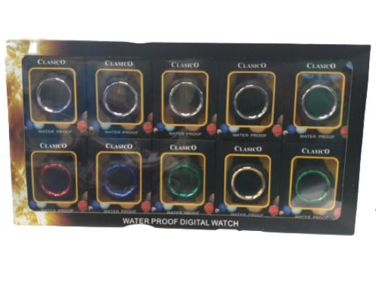 Clasico Mens Digital water proof watch assorted Model & Colours varied