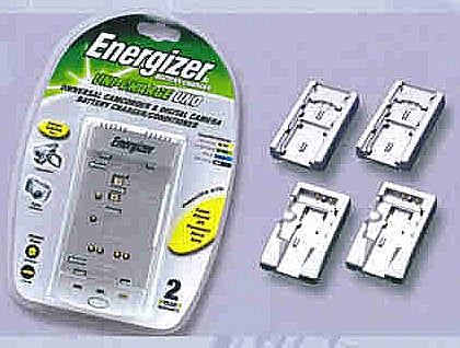 Energizer Uni-Charger Kit for camcorder batteries