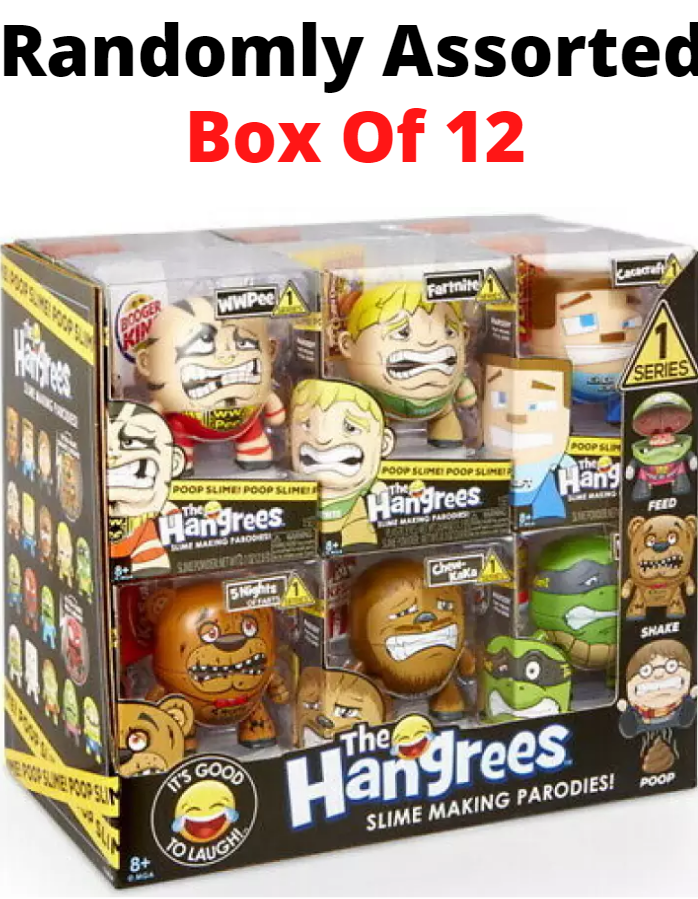 The Hangrees Collectible Parody Figures with Slime Ramdomly Assorted Box Of 12