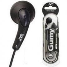 JVC Olive Black Gumy Stereo headphones HA-F160-B