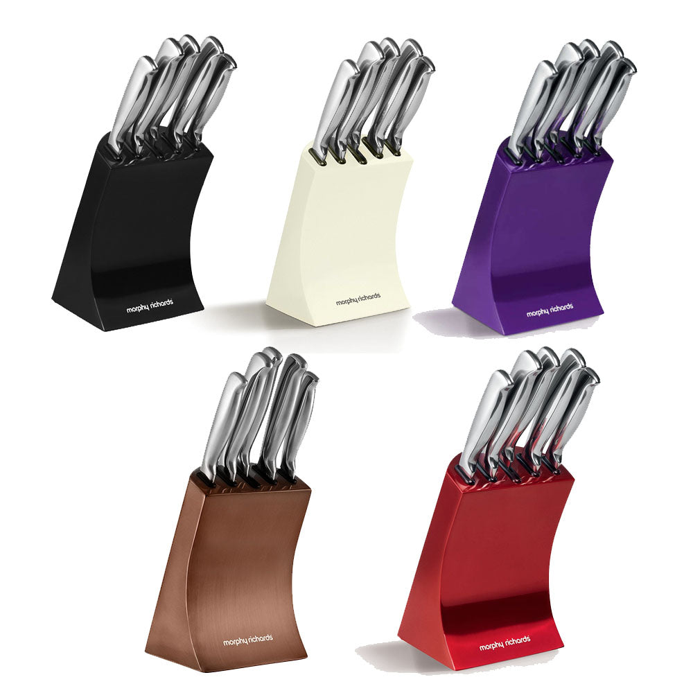 Morphy 5pc Red Knife Block