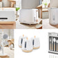 Tower Scandi Kettle, 2 Slice Toaster, Breadbin, Canister, Cutlery, Mug Tree Set