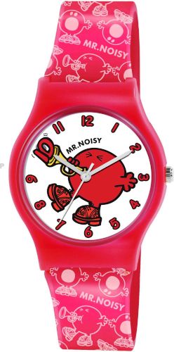 Mr Mens And Little Miss Girl's Red Pu Strap Watch Lm0008