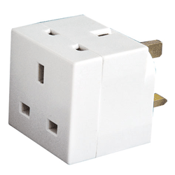 2-way plug adaptor box of 10