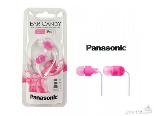 Panasonic RP-HJE100 Ear Canal Headphones -Pink